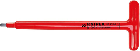 KNIPEX 98 15 08 1,000V Insulated T Handle Hex Driver