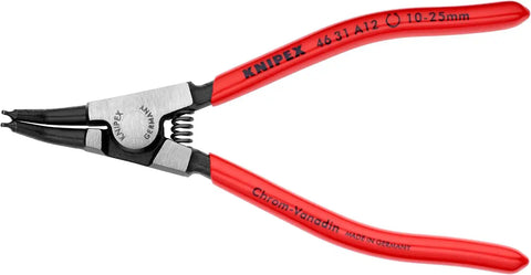 KNIPEX Tools - 4 Piece External Circlip Set, 45 Degree (9K001902US), Red