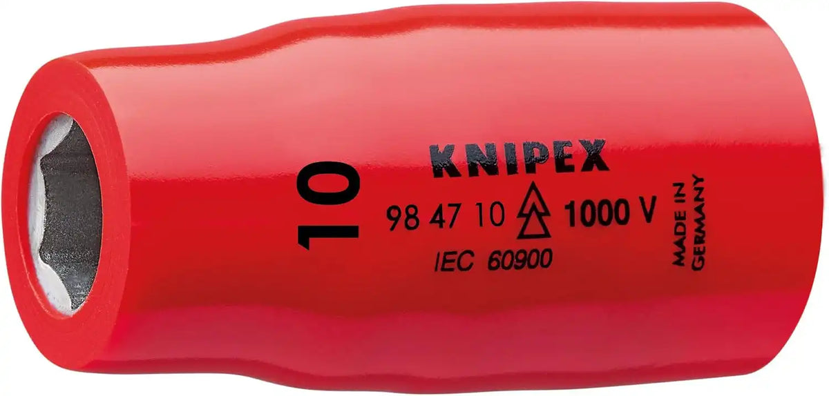 KNIPEX 98 47 10 1/2 10 Mm 1,000V Insulated Hex Socket