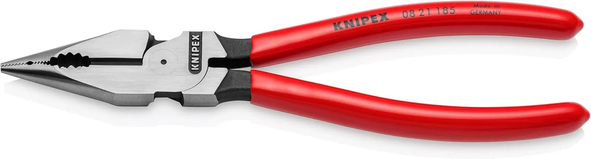 KNIPEX Tools 08 21 185 Needle-Nose Combination Pliers, 7-1/4" | bike-hand-tools