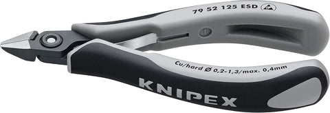 KNIPEX Tools 79 52 125 ESD Precision Electronics Diagonal Cutters, 5-Inch