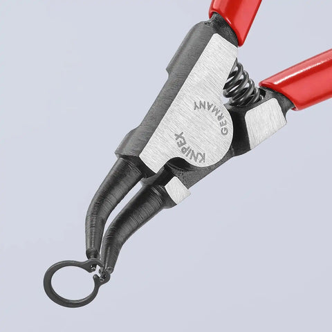 KNIPEX Tools - 4 Piece External Circlip Set, 45 Degree (9K001902US), Red