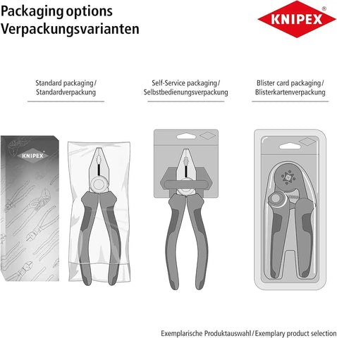 KNIPEX Tools - Electronics End Cutting Nippers, Multi-Component (6442115), Short Head 115mm