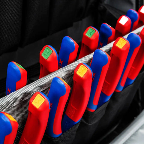 KNIPEX Tools 00 61 10 CY SBA 10 Pc KNIPEXTEND ColorCoded Clips, Yellow